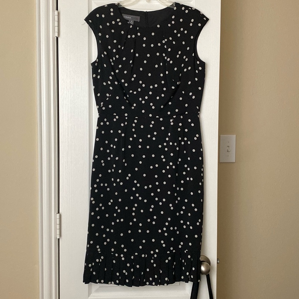 Donna Ricco lined black/wht Silk dress